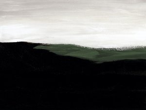 Abstract Green Horizon