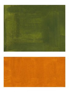 Abstract Green Orange
