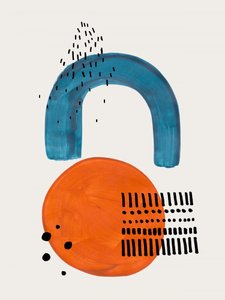 Blue Arch Orange Circle