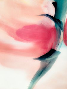 Modern Blush Teal Flow