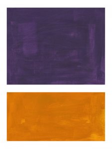 Purple Orange Abstract Blocks