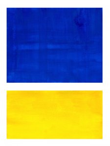 Vibrant Blue Yellow by Ejaaz Haniff
