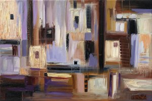 Abstract City Grid by Ekaterina Ermilkina