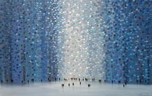 Path Through Blue Forest by Ekaterina Ermilkina