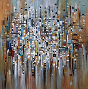 Vibrant Abstract City by Ekaterina Ermilkina