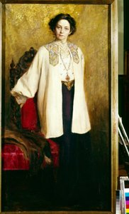 Portrait of the Actress Vera Komissarzhevskaya by Ekaterina Sergeevna Zarudnaya Kavos