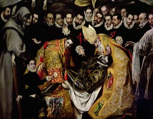 The Burial of Count Orgaz, detail by El Greco