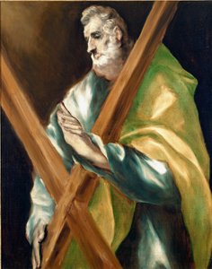 Apostle Saint Andrew. Painting by El Greco by El Greco