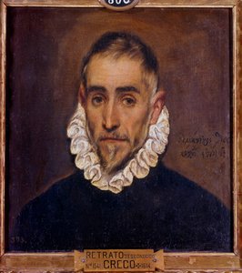 Portrait of a Gentleman. Painting by El Greco, 1604. Madrid, Prado Museum by El Greco