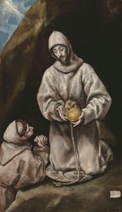 Saint Francis and Brother Leo in Meditation