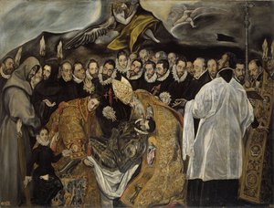 The Burial of the Count of Orgaz (lower part) by El Greco