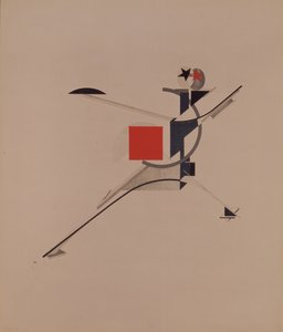 The New. Figurine for the opera Victory over the sun by A. Kruchenykh