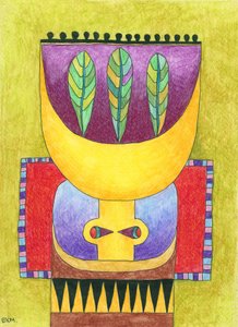 Abstract Tribal Figure