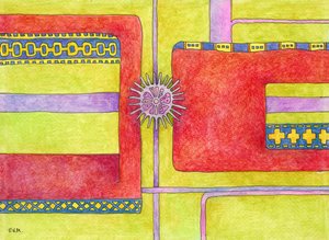 Vibrant Geometric Connections by Elena Khomutova-Miller