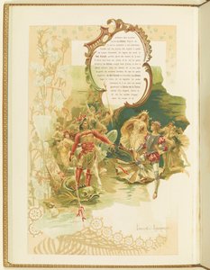 Program for the Ballet La Perle by Marius Petipa and Riccardo Drigo, 1896 by Elena Petrovna Samokish Sudkovskaya