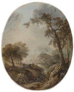Landscape with Shepherd by Elias Martin