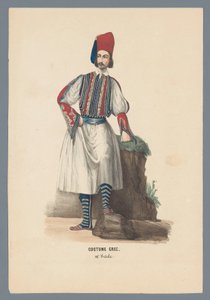 Greek Costume, 19th Century by Elias Spanier
