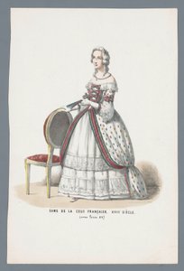 Lady of the French Court. 18th Century (under Louis XV)