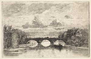 Bridge over the Fulda in Kassel by Elias Stark