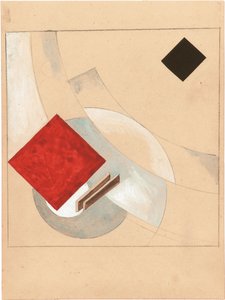 Study for the Story of Two Quadrats by Eliezer Markowich Lissitzky