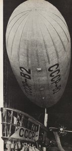 The Soviet Union Has Begun to Build Dirigibles. Illustration from USSR Builds Socialism, 1933
