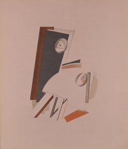 The Cowards. Figurine for the Opera Victory over the Sun by A. Kruchenych by Eliezer Markowich Lissitzky