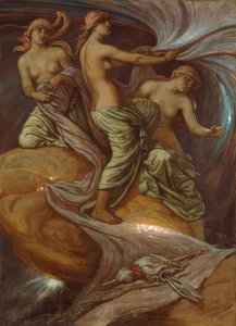 The Meeting of Fates in the Stars by Elihu Vedder