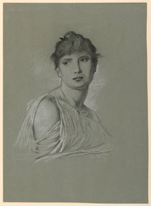 Portrait Sketch of a Young Woman, ca. 1885
