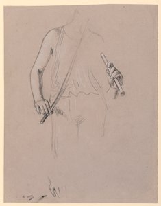 Figure Study: Costumed Man by Elihu Vedder