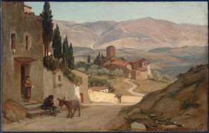 Near Perugia, 1870 by Elihu Vedder