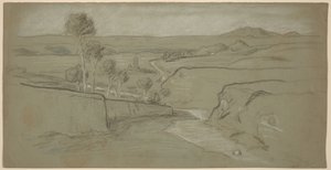 Roman Landscape by Elihu Vedder