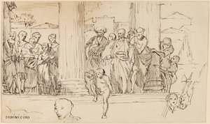 Study after Domenichino, c. 1858 by Elihu Vedder