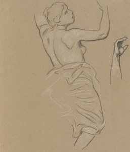 Study for Figure of Autumn by Elihu Vedder
