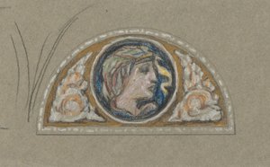 Study for Lunette with Female Head