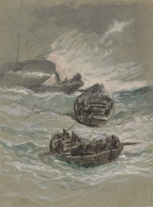 The Shipwreck by Elihu Vedder