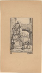 The Son and the Donkey by Elihu Vedder