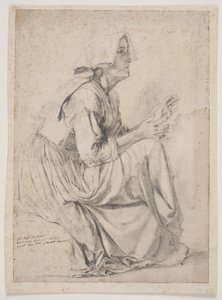 First Study for the Painting with the Women at the Fountain in A. by Elisabeth Jerichau Baumann