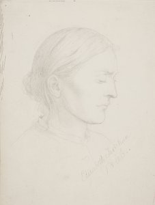 Elderly Woman in Profile by Elisabeth Jerichau Baumann