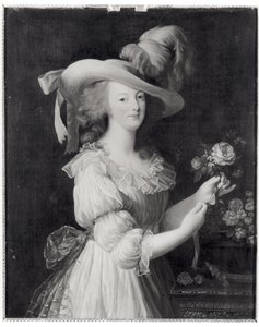 Copy of a Portrait of Marie-Antoinette after 1783 by Elisabeth Louise (after) Vigee Lebrun