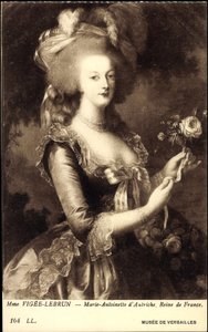 Portrait of Queen Marie Antoinette (1755-1793) (print)