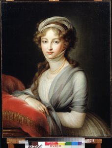 Portrait of Empress Elizabeth Alexeievna, Princess Louise of Baden by Elisabeth Louise Vigee Lebrun
