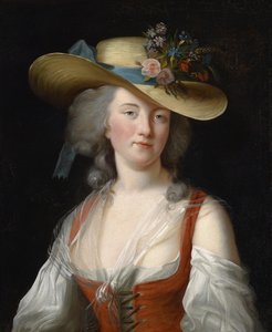 Portrait of Anne Catherine Le Preudhomme de Chatenoy, Comtesse de Verdun, as Fine Gardener by Elisabeth Louise Vigee Lebrun