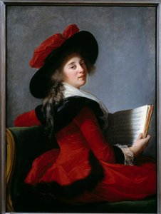 Portrait of the Baroness of Crussol by Elisabeth Louise Vigee Lebrun