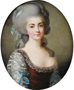 Portrait of the opera singer Antoinette Saint-Huberty 1756-1812, c. 1780 by Elisabeth Louise Vigee Lebrun