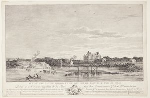 View of Château de Madrid and Pavillon de Bagatelle