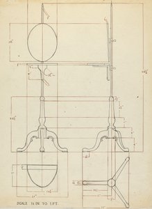 Pole Screen and Candlestand