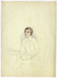 Study for Portrait of Boy with Book by Elizabeth Murray