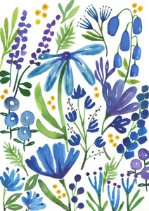 Blue Flowers, 2018