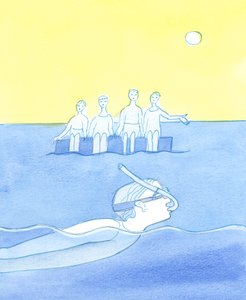 A person who is too preoccupied with his own interests - even good things - and who does not listen to those who deserve his love and loyalty, is like a swimmer with a snorkel who chooses to cut himself off