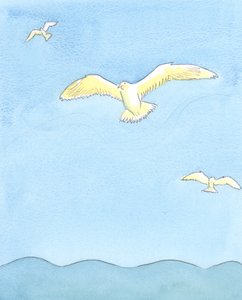 As a seagull soars effortlessly on high, resting on the winds as it gazes all around, so the soul can soar effortlessly in prayer, 2003